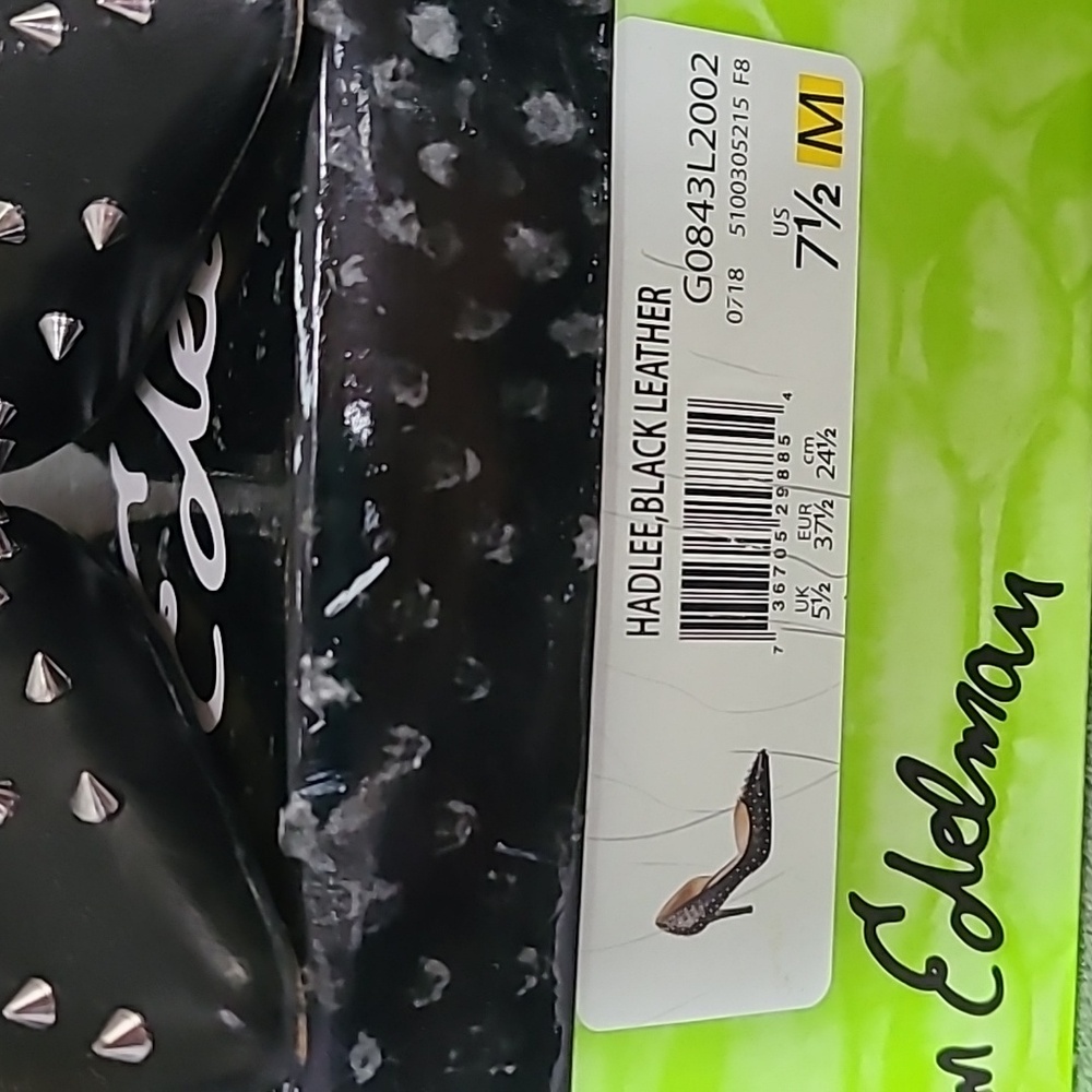 Sam Edelman Hadlee Leather Spike Heels - Picture 4 of 8